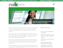 Tablet Screenshot of ndkfinancialservices.com